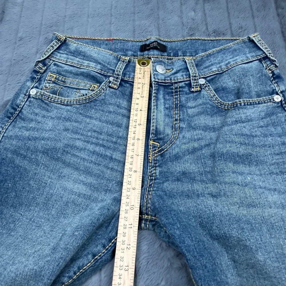True Religion Ricky Relaxed Straight Jeans Mens 30 Medium Wash Blue 10528